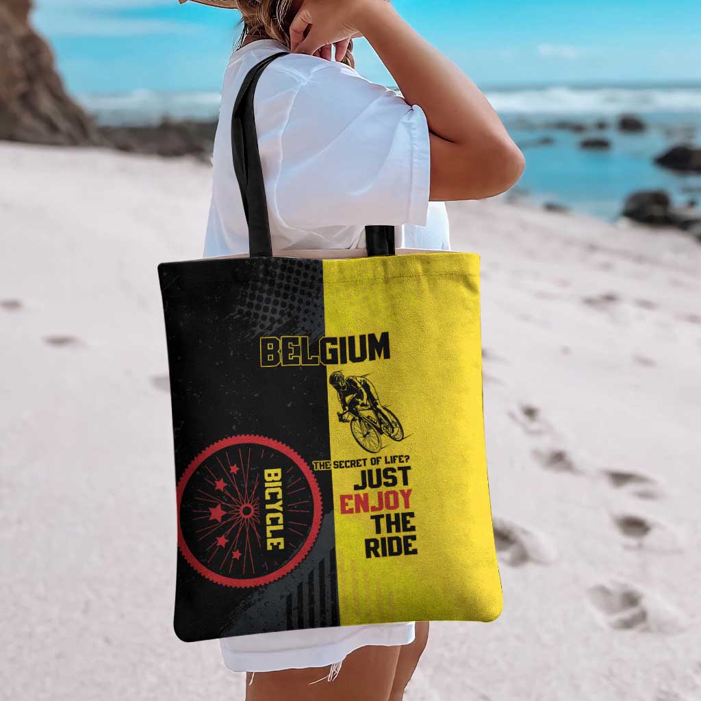 Belgium Cycling Tote Bag Just Enjoy The Ride - Wonder Print Shop