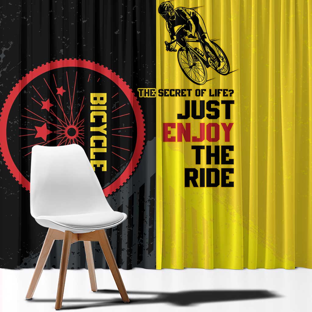 Belgium Cycling Window Curtain Just Enjoy The Ride - Wonder Print Shop
