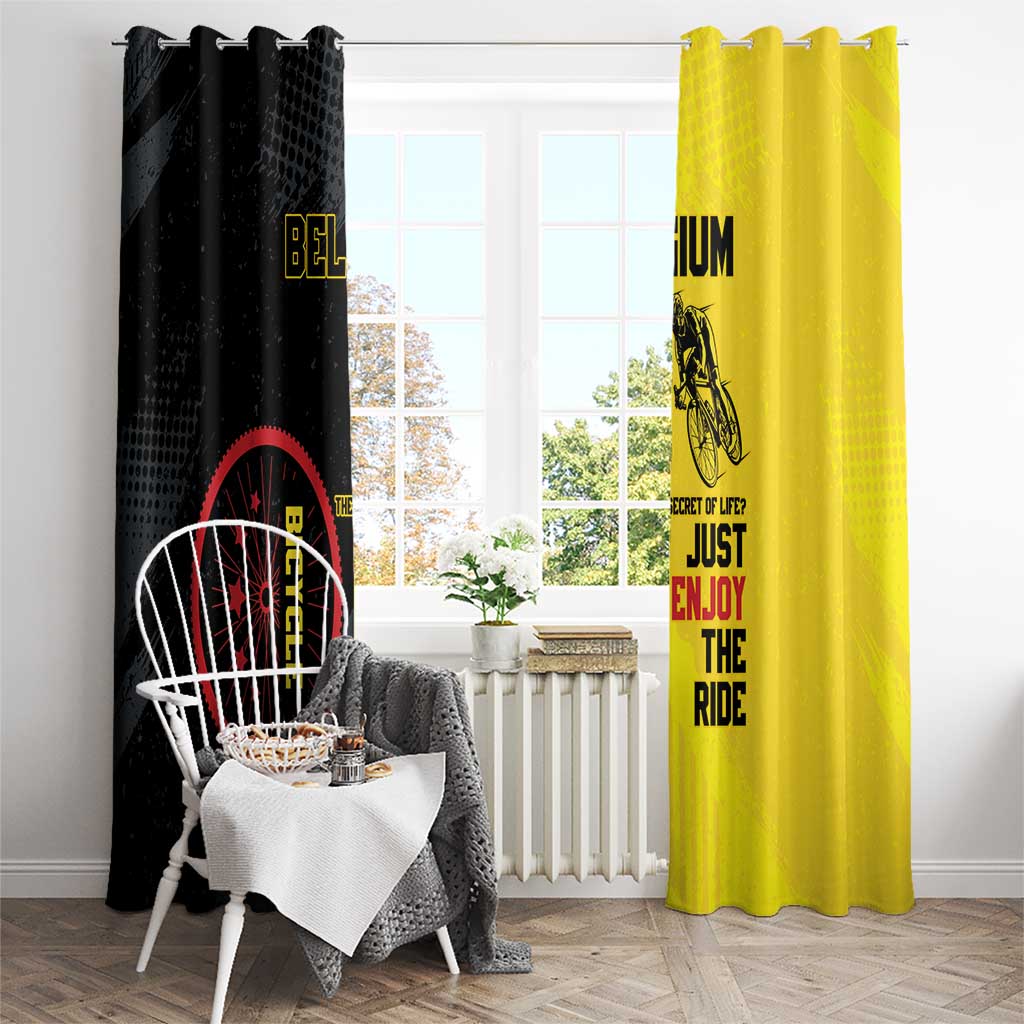 Belgium Cycling Window Curtain Just Enjoy The Ride - Wonder Print Shop