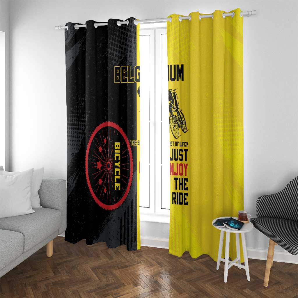 Belgium Cycling Window Curtain Just Enjoy The Ride - Wonder Print Shop
