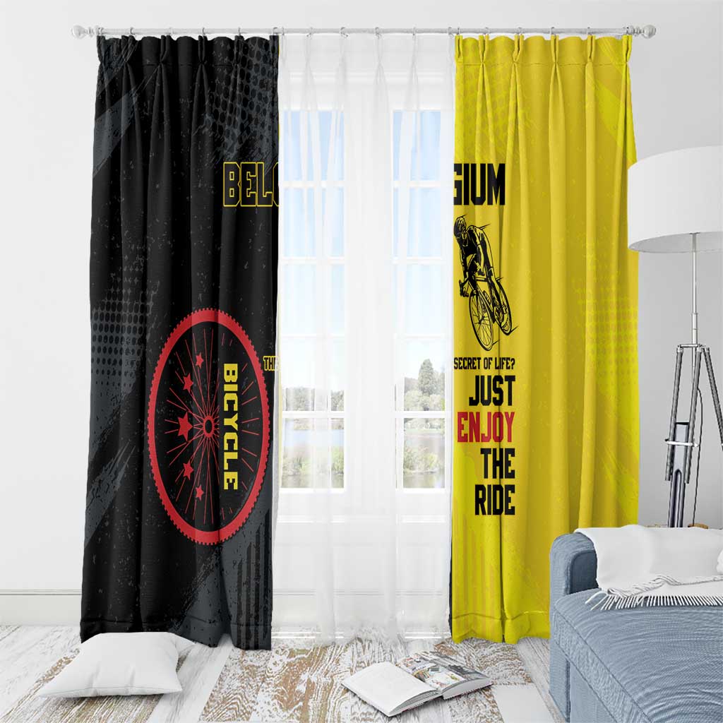 Belgium Cycling Window Curtain Just Enjoy The Ride - Wonder Print Shop