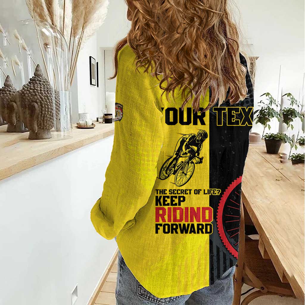 Personalized Belgium Cycling Women Casual Shirt Just Enjoy The Ride - Wonder Print Shop