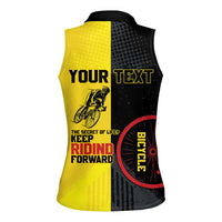 Personalized Belgium Cycling Women Sleeveless Polo Shirt Just Enjoy The Ride - Wonder Print Shop