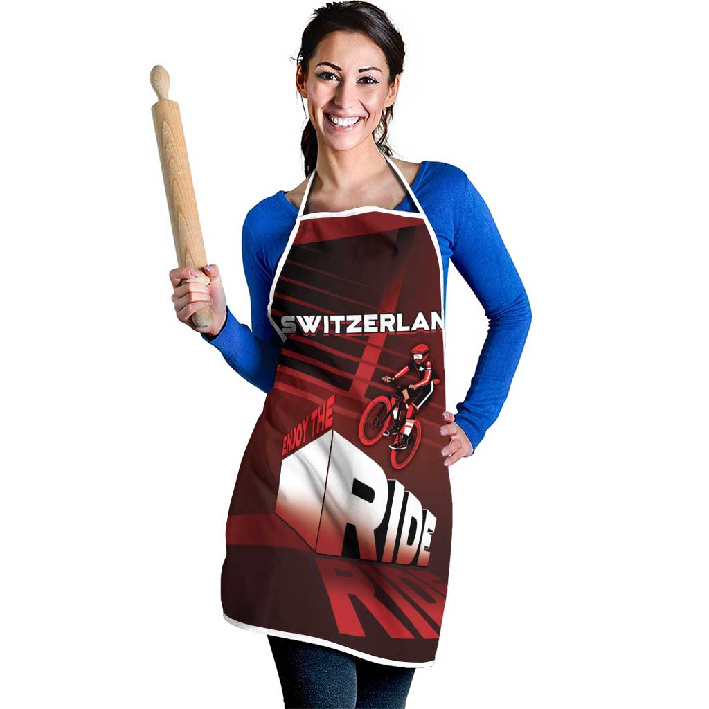 Switzerland Cycling Apron Sporty Style - Wonder Print Shop