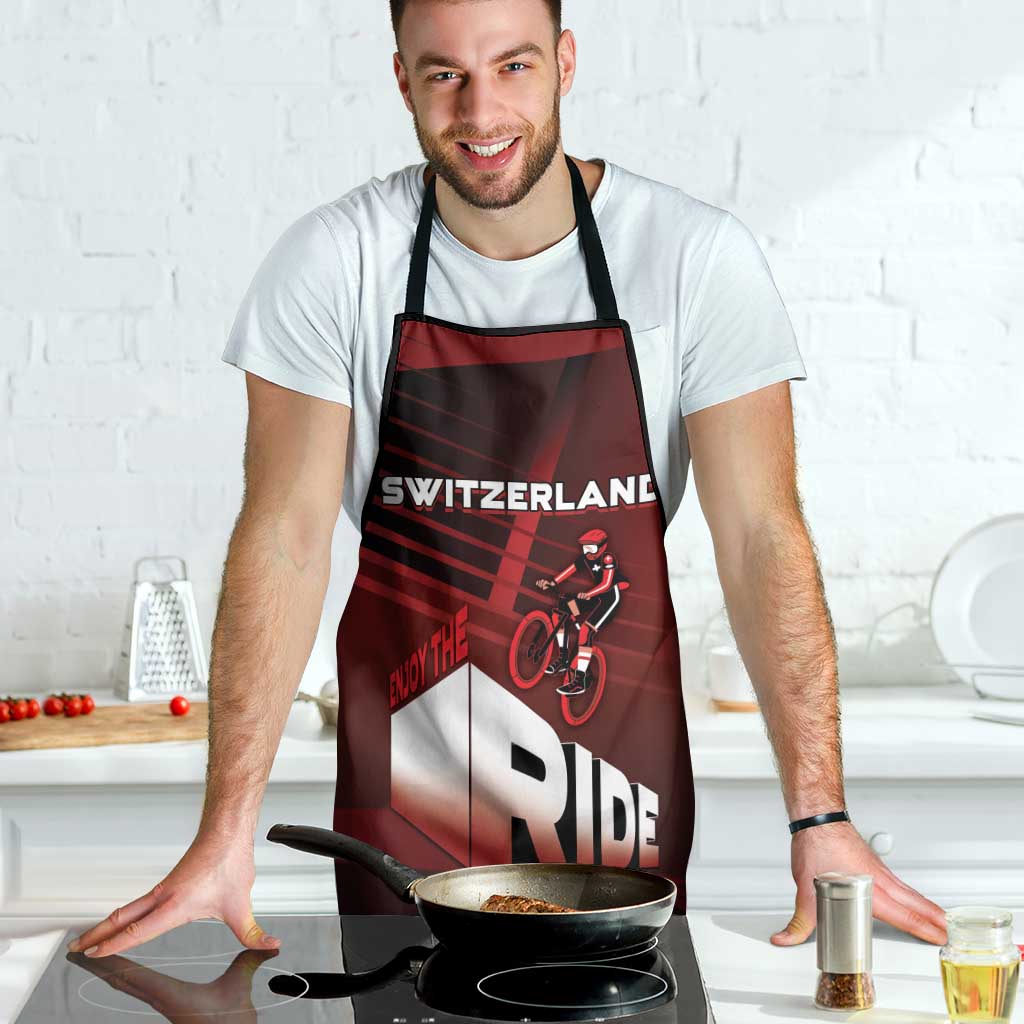 Switzerland Cycling Apron Sporty Style - Wonder Print Shop