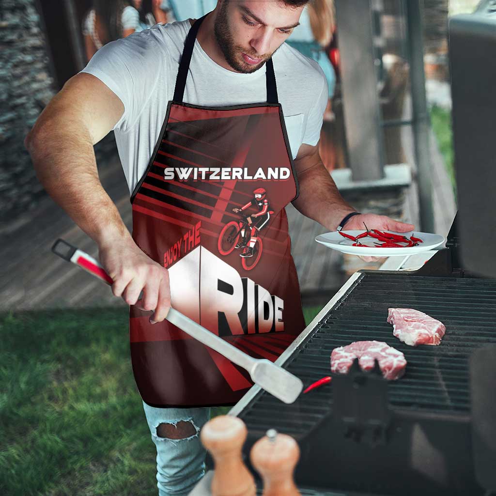 Switzerland Cycling Apron Sporty Style - Wonder Print Shop