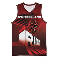 Personalized Switzerland Cycling Basketball Jersey Sporty Style - Wonder Print Shop
