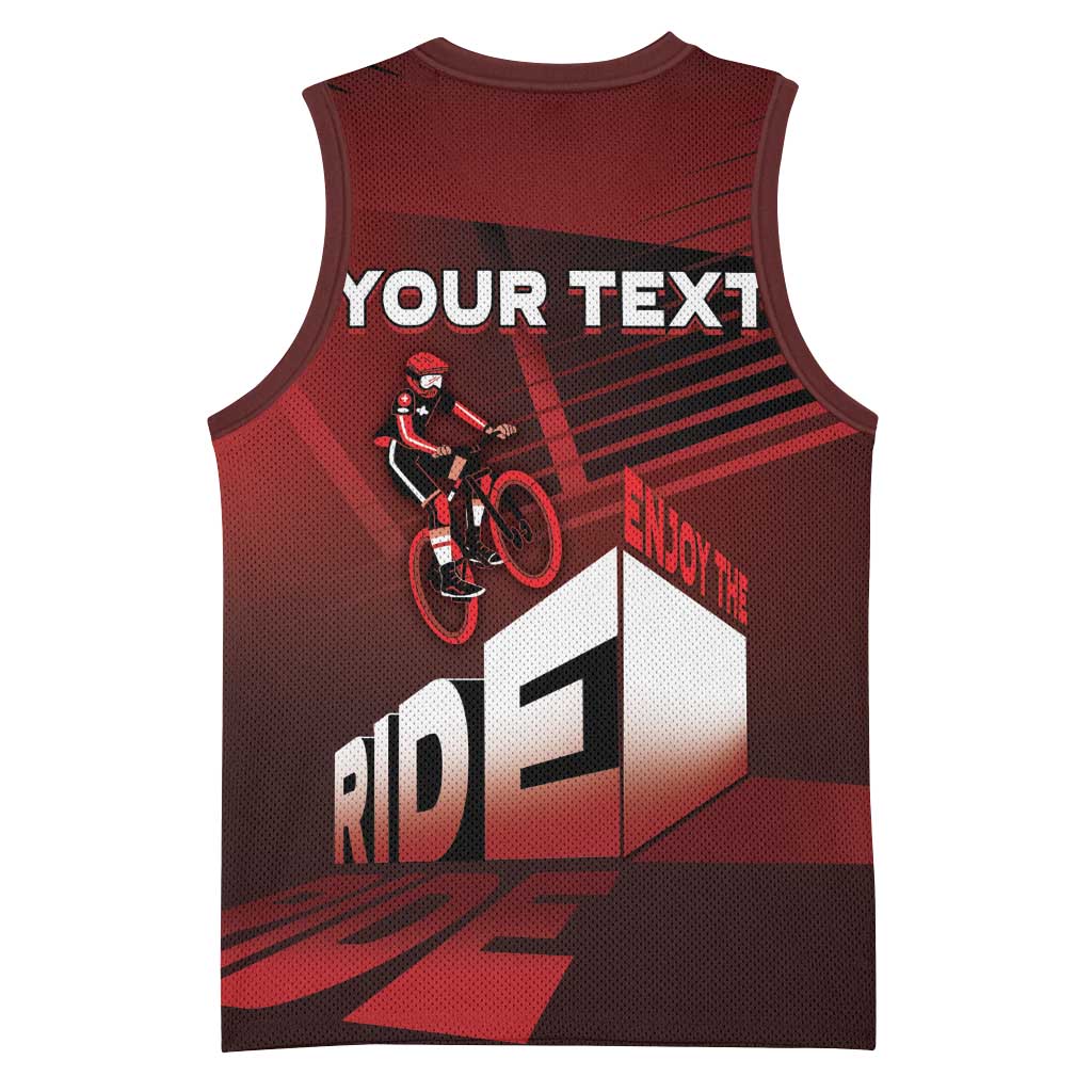 Personalized Switzerland Cycling Basketball Jersey Sporty Style - Wonder Print Shop