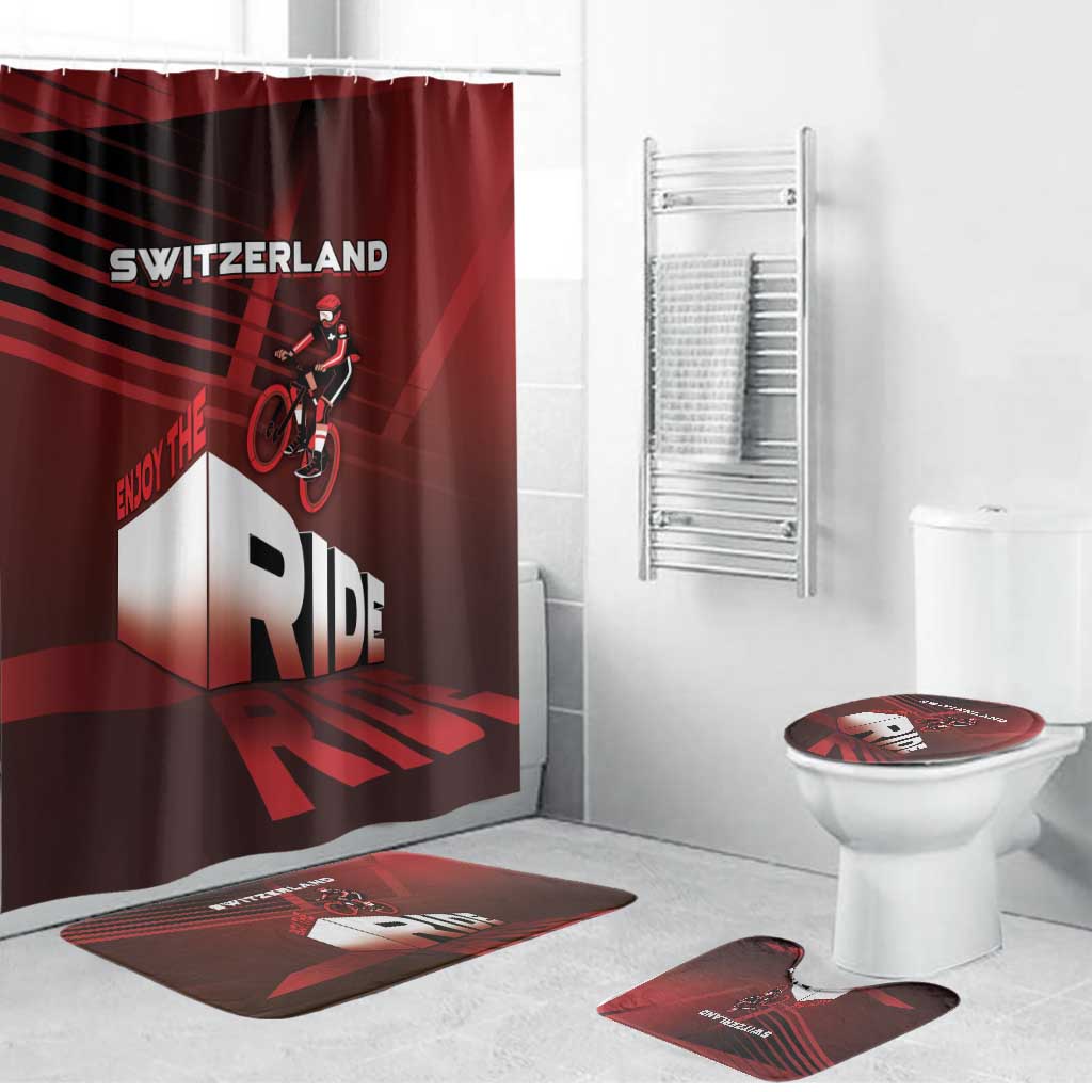Switzerland Cycling Bathroom Set Sporty Style - Wonder Print Shop