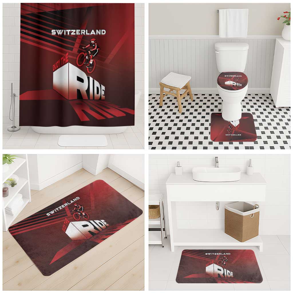 Switzerland Cycling Bathroom Set Sporty Style - Wonder Print Shop