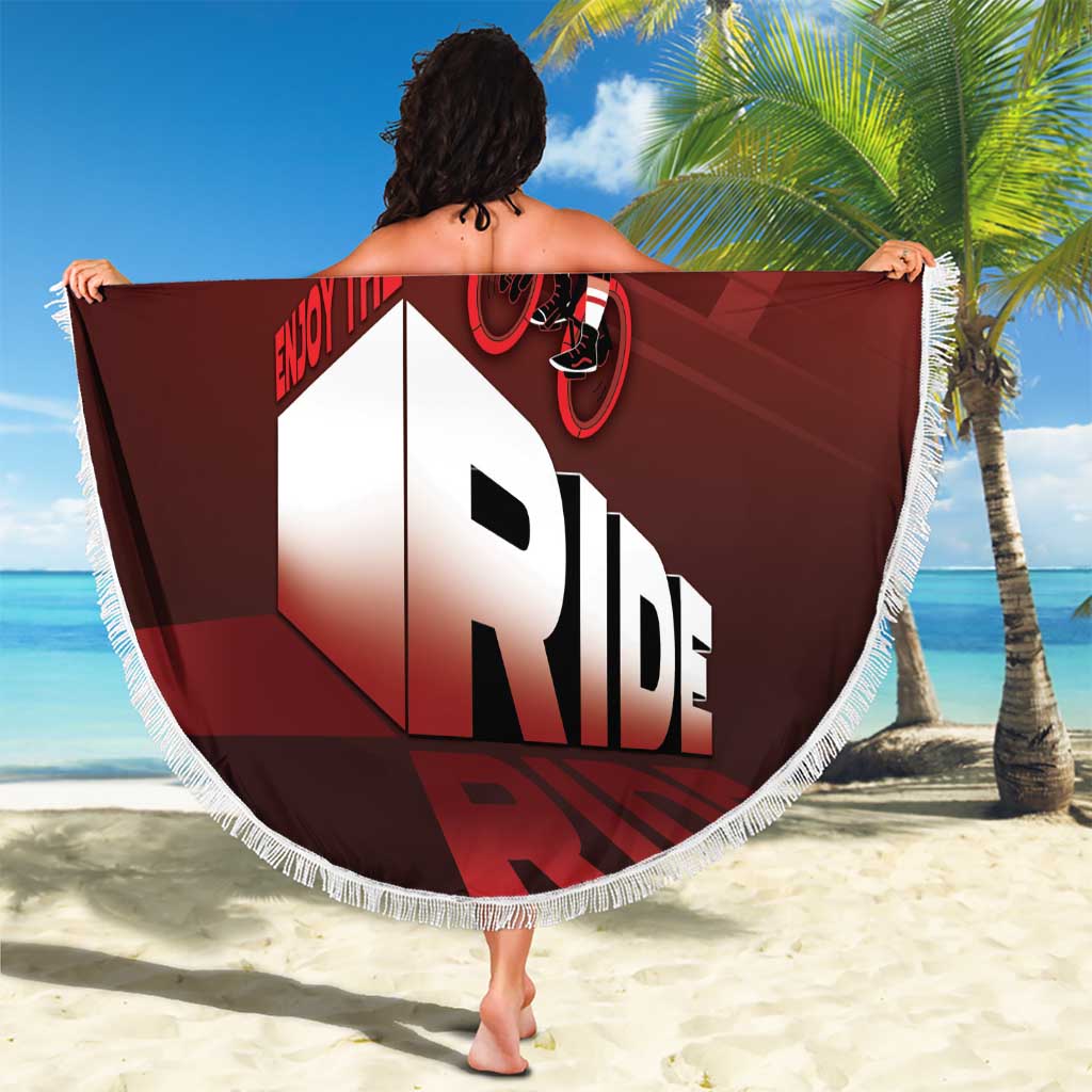 Switzerland Cycling Beach Blanket Sporty Style - Wonder Print Shop