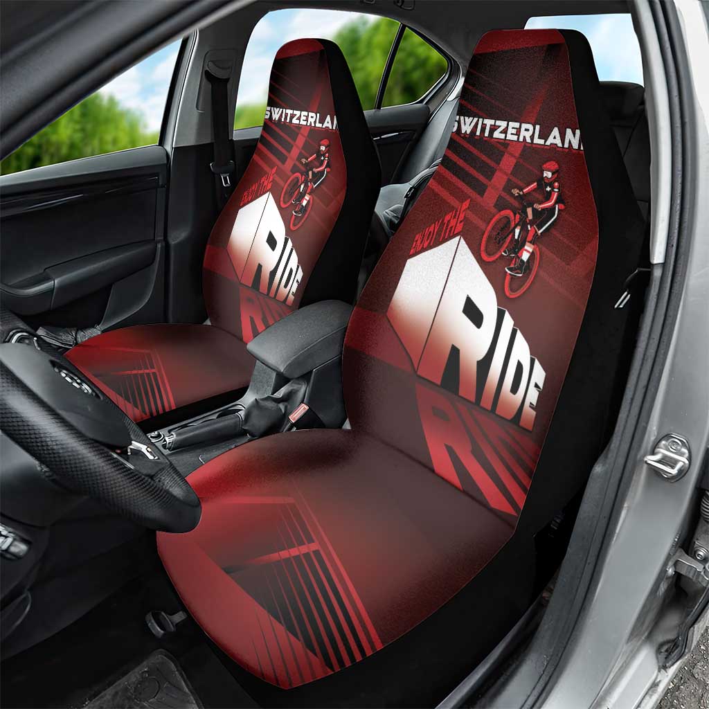 Switzerland Cycling Car Seat Cover Sporty Style - Wonder Print Shop