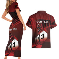 Personalized Switzerland Cycling Couples Matching Short Sleeve Bodycon Dress and Hawaiian Shirt Sporty Style - Wonder Print Shop