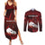 Personalized Switzerland Cycling Couples Matching Summer Maxi Dress and Long Sleeve Button Shirt Sporty Style - Wonder Print Shop
