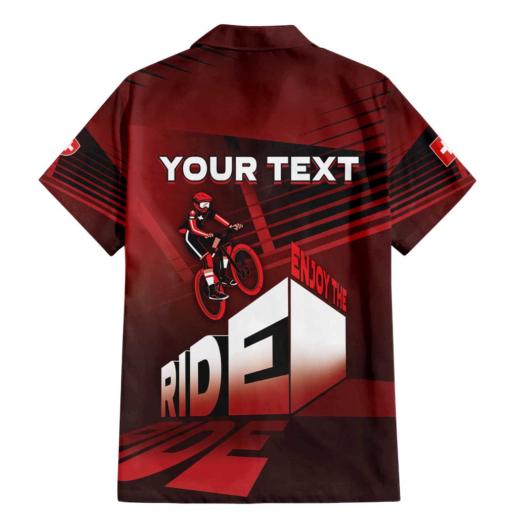 Personalized Switzerland Cycling Family Matching Mermaid Dress and Hawaiian Shirt Sporty Style - Wonder Print Shop