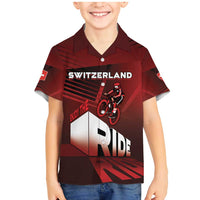 Personalized Switzerland Cycling Family Matching Mermaid Dress and Hawaiian Shirt Sporty Style - Wonder Print Shop