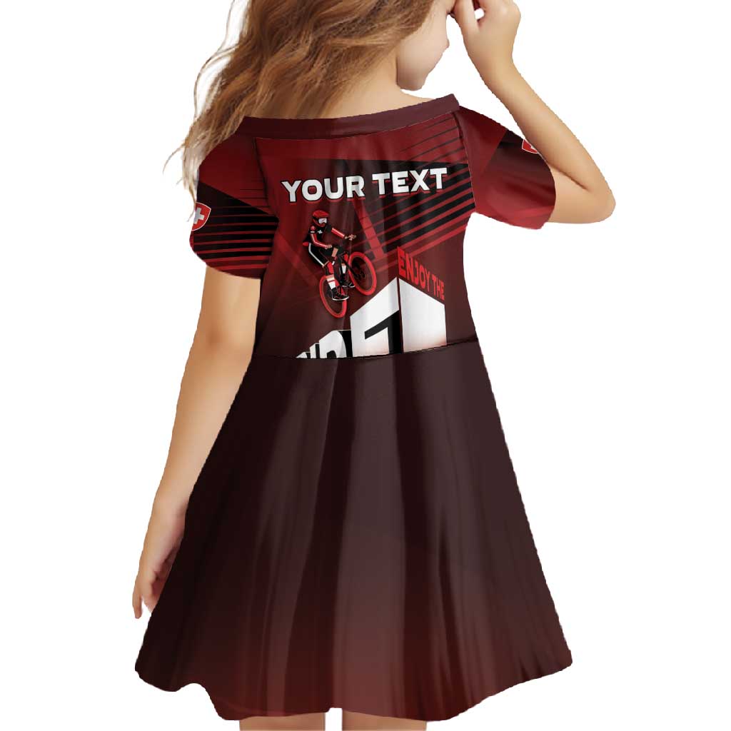 Personalized Switzerland Cycling Family Matching Off Shoulder Maxi Dress and Hawaiian Shirt Sporty Style - Wonder Print Shop