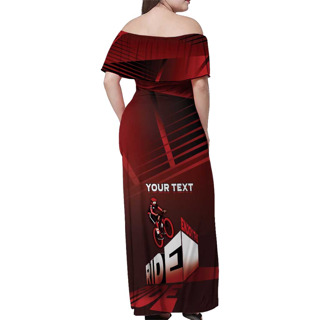 Personalized Switzerland Cycling Family Matching Off Shoulder Maxi Dress and Hawaiian Shirt Sporty Style - Wonder Print Shop