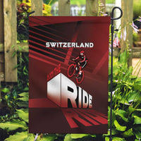 Switzerland Cycling Garden Flag Sporty Style - Wonder Print Shop