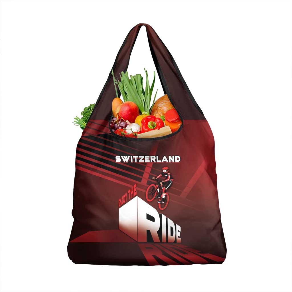 Switzerland Cycling Grocery Bag Sporty Style - Wonder Print Shop