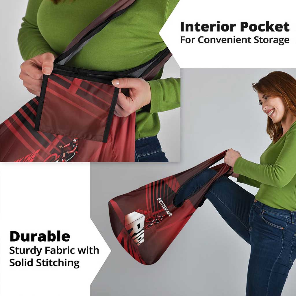 Switzerland Cycling Grocery Bag Sporty Style - Wonder Print Shop