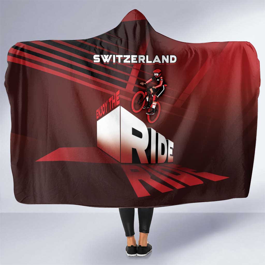 Switzerland Cycling Hooded Blanket Sporty Style - Wonder Print Shop
