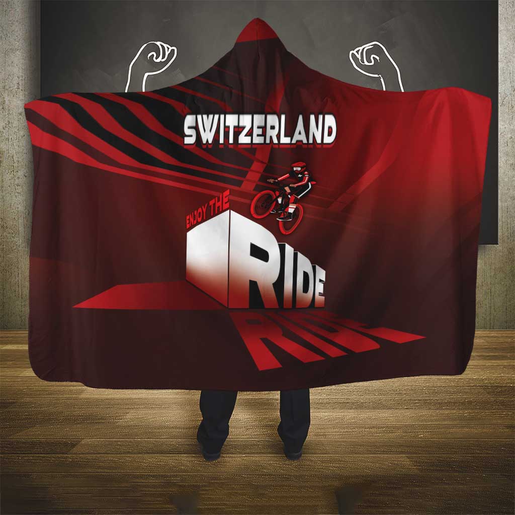 Switzerland Cycling Hooded Blanket Sporty Style - Wonder Print Shop