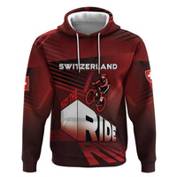 Personalized Switzerland Cycling Hoodie Sporty Style - Wonder Print Shop