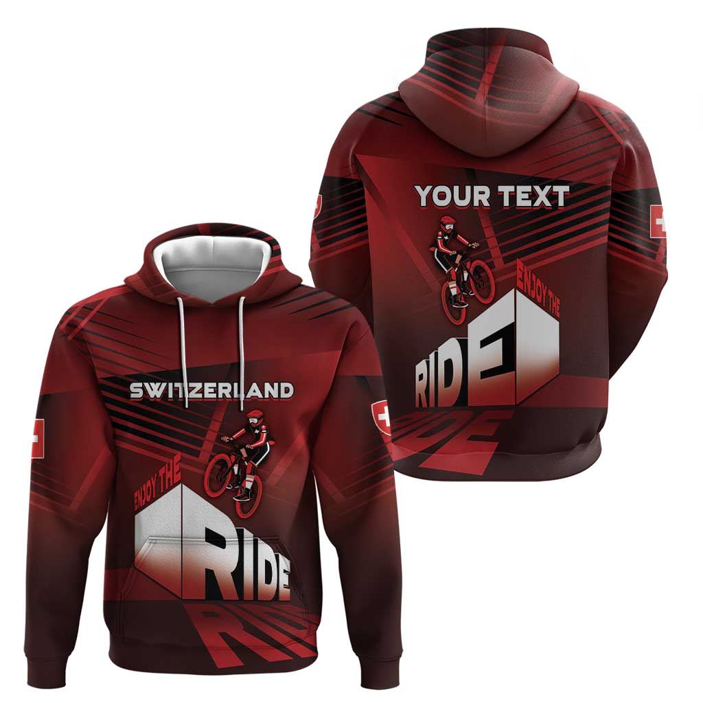 Personalized Switzerland Cycling Hoodie Sporty Style - Wonder Print Shop