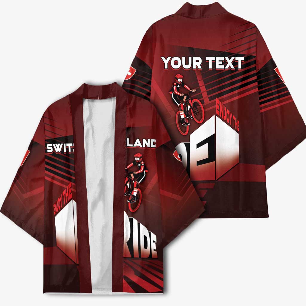 Personalized Switzerland Cycling Kimono Sporty Style - Wonder Print Shop