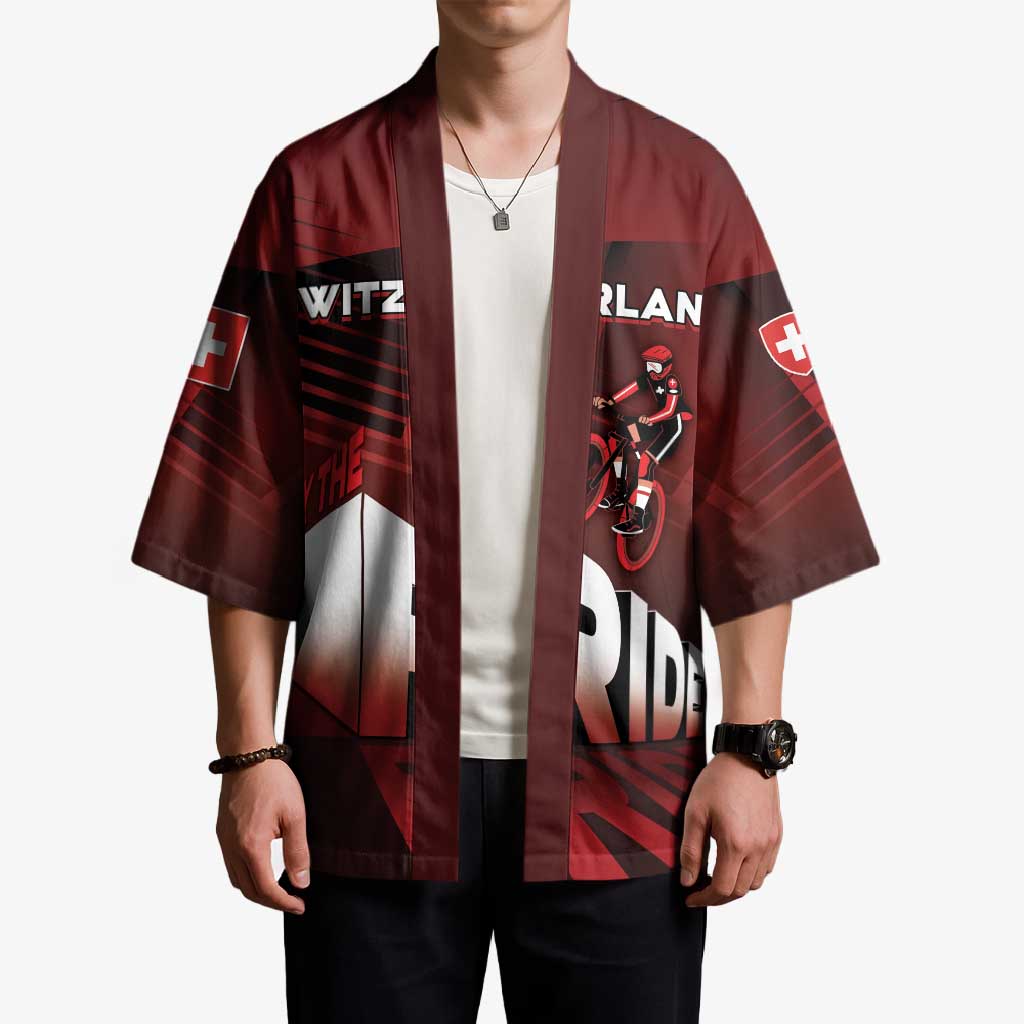 Personalized Switzerland Cycling Kimono Sporty Style - Wonder Print Shop
