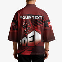 Personalized Switzerland Cycling Kimono Sporty Style - Wonder Print Shop