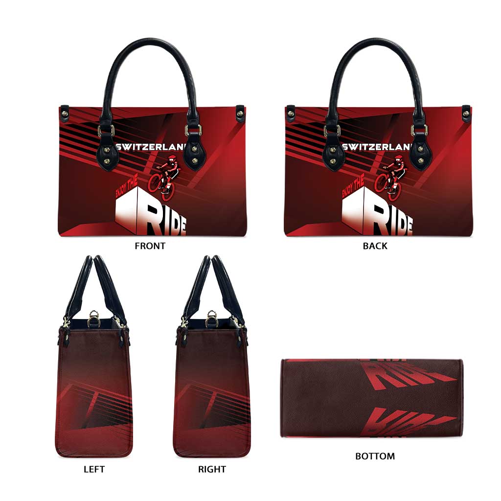 Switzerland Cycling Leather Bag Sporty Style - Wonder Print Shop