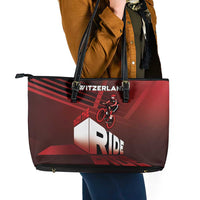 Switzerland Cycling Leather Tote Bag Sporty Style - Wonder Print Shop