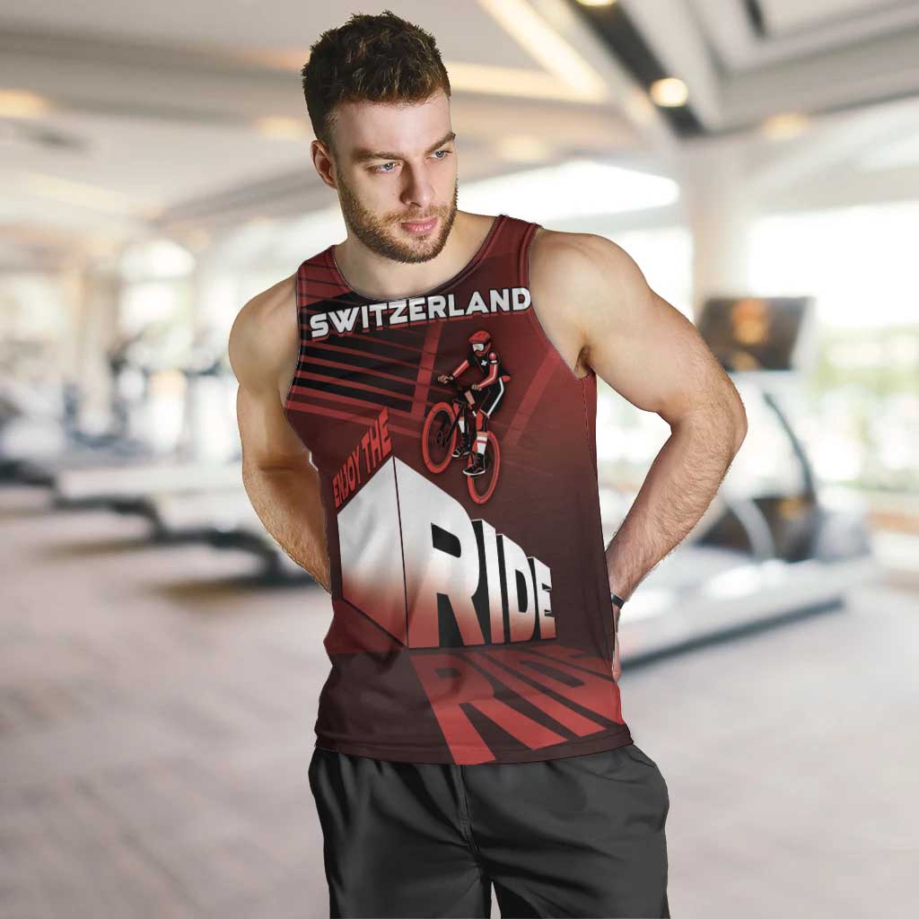 Personalized Switzerland Cycling Men Tank Top Sporty Style - Wonder Print Shop