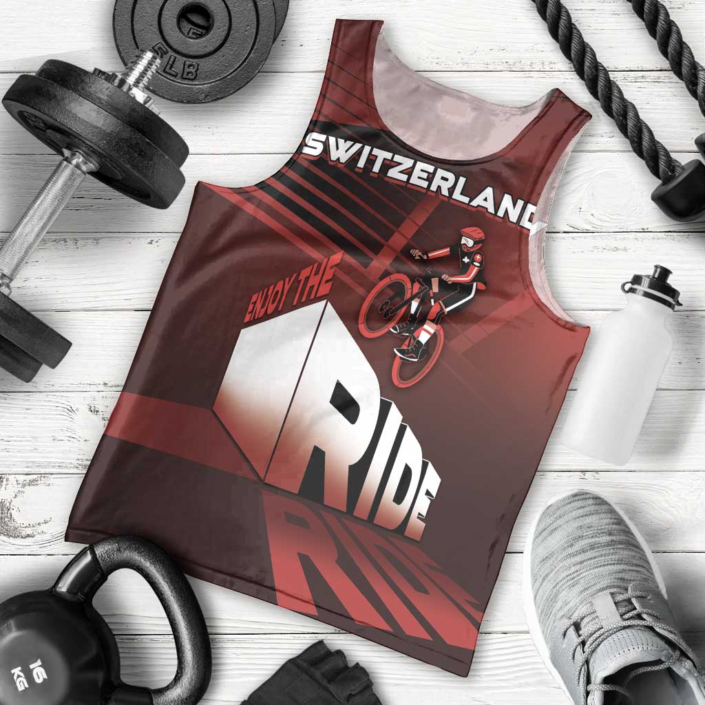 Personalized Switzerland Cycling Men Tank Top Sporty Style - Wonder Print Shop
