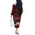 Personalized Switzerland Cycling Off The Shoulder Long Sleeve Dress Sporty Style - Wonder Print Shop
