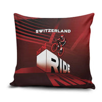 Switzerland Cycling Pillow Cover Sporty Style - Wonder Print Shop