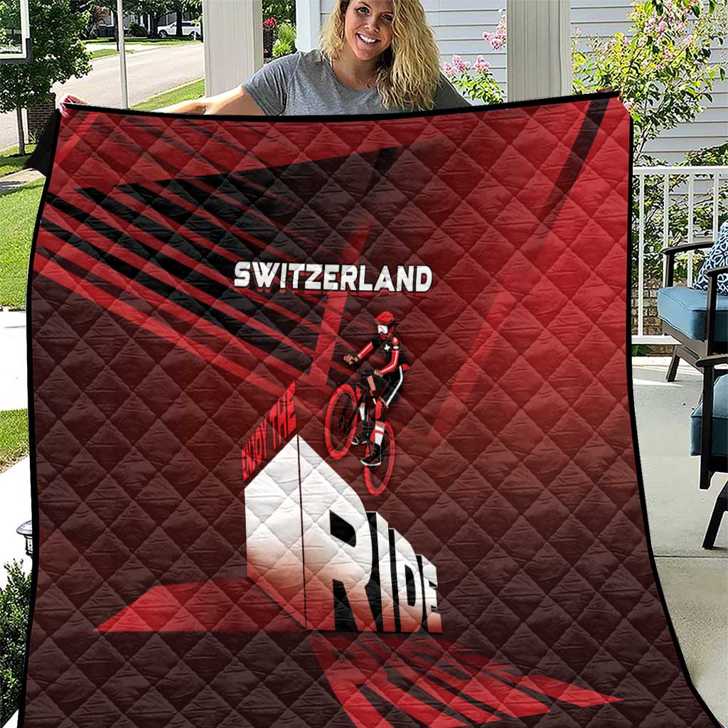 Switzerland Cycling Quilt Sporty Style - Wonder Print Shop