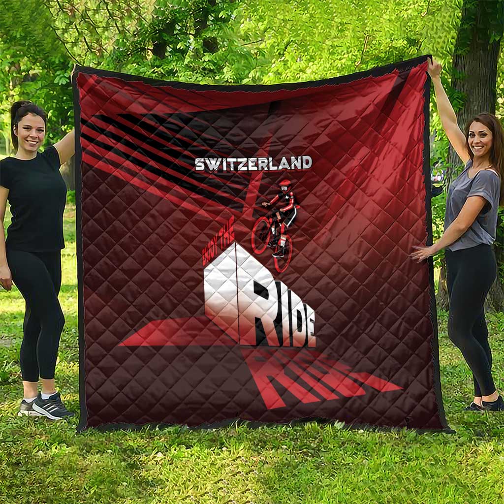 Switzerland Cycling Quilt Sporty Style - Wonder Print Shop