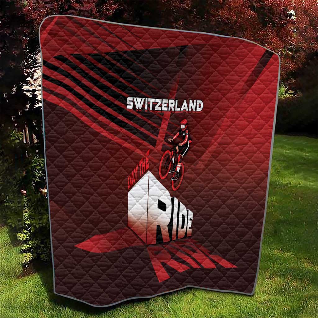 Switzerland Cycling Quilt Sporty Style - Wonder Print Shop