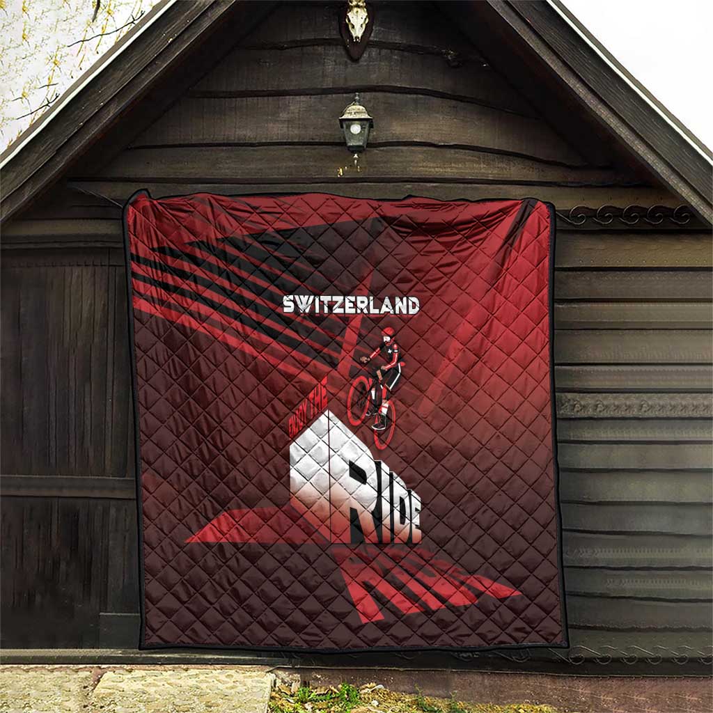 Switzerland Cycling Quilt Sporty Style - Wonder Print Shop