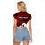 Personalized Switzerland Cycling Raglan Cropped T Shirt Sporty Style - Wonder Print Shop