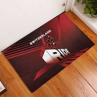 Switzerland Cycling Rubber Doormat Sporty Style - Wonder Print Shop