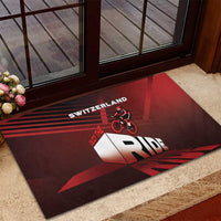 Switzerland Cycling Rubber Doormat Sporty Style - Wonder Print Shop
