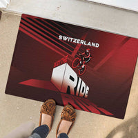 Switzerland Cycling Rubber Doormat Sporty Style - Wonder Print Shop