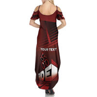 Personalized Switzerland Cycling Summer Maxi Dress Sporty Style - Wonder Print Shop