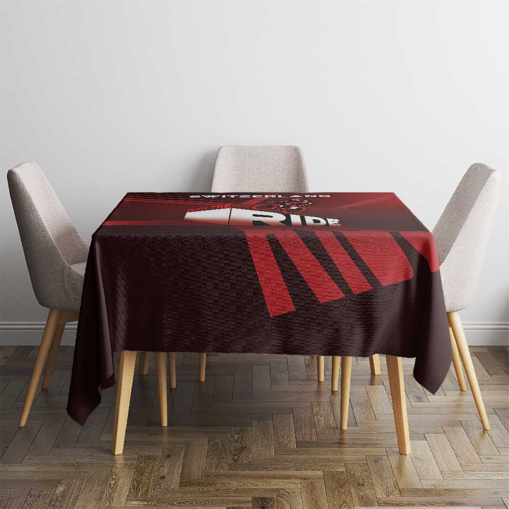 Switzerland Cycling Tablecloth Sporty Style - Wonder Print Shop