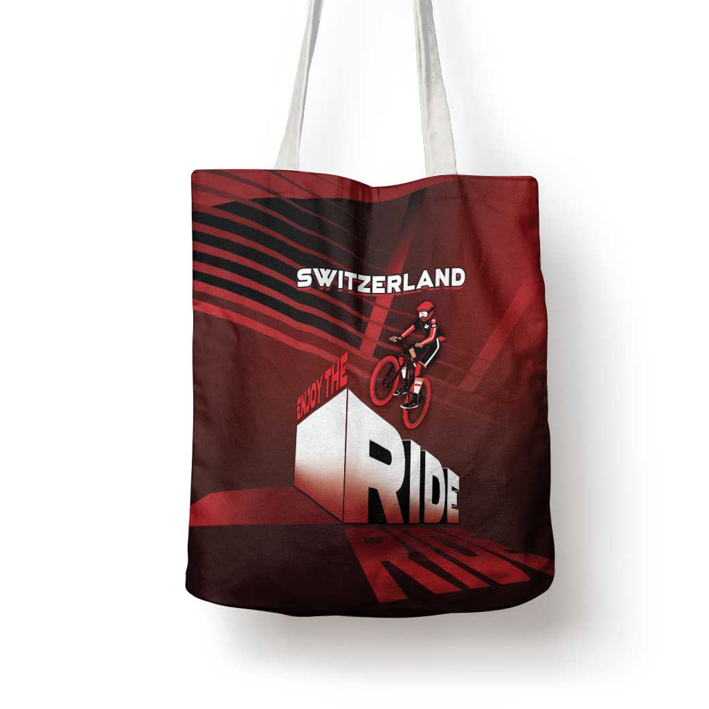 Switzerland Cycling Tote Bag Sporty Style - Wonder Print Shop