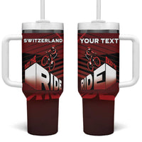 Personalized Switzerland Cycling Tumbler With Handle Sporty Style - Wonder Print Shop